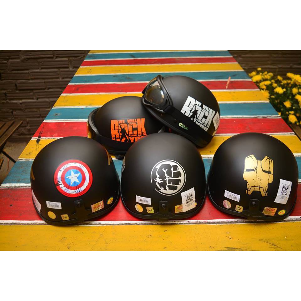 Kính UV400 gắn mũ bảo hiểm 3/4, 1/2 và cào cào