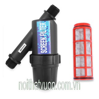 Lọc 34 - bộ lọc lưới 34, ống gắn ren ngoài phi 34mm