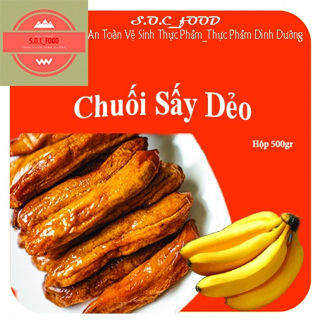 1Kg CHUỐI SẤY DẺO ĐÀ LẠT NGUYÊN TRÁI VỊ NGỌT TỰ NHIÊN KHÔNG CHÁT S.O.C_Food shop mới bán giá sale lấy đánh giá