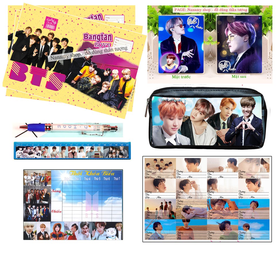 COMBO ĐỒ DÙNG HỌC TẬP JHOPE BTS