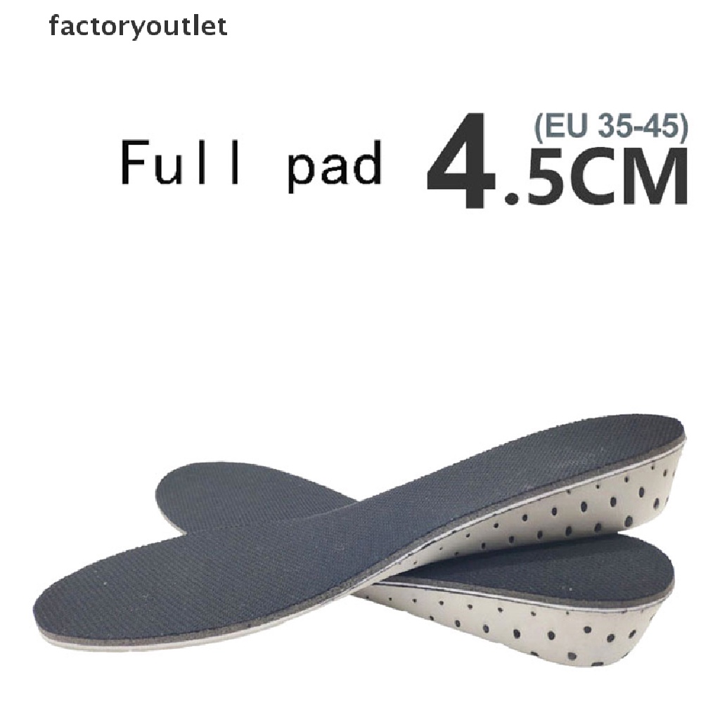 Factoryoutlet Unisex Insole Heel Lift Insert Shoe Pad Height Increase Cushion Elevator Taller QWD