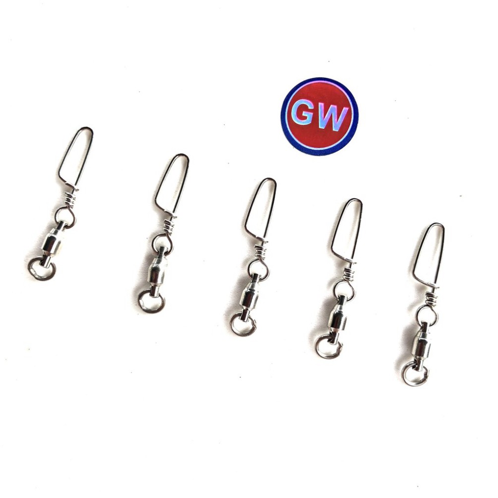 Giảm Giá  xả kho rẻ xả kho rẻ Khóa linh chống xoắn INOX GW câu cá , combo 5 cái chuyên dùng câu đài , câu đơn , câu  tay