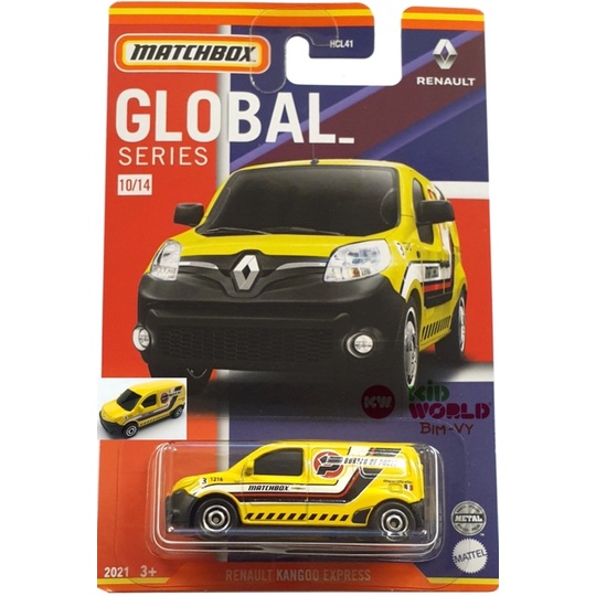 Xe mô hình Matchbox Global Series Renault Kangoo Express HCL54.