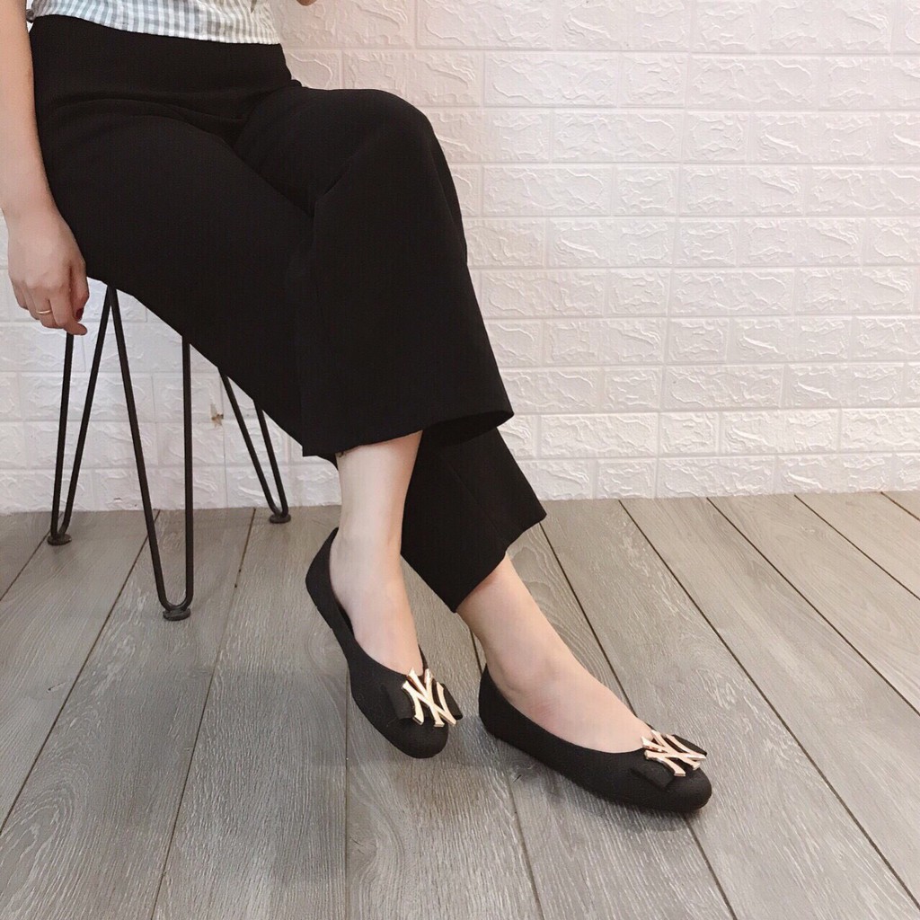 [Sale 50%] Giày bệt gắn chữ NY hot trend 2019 2 màu nâu và đen | BigBuy360 - bigbuy360.vn