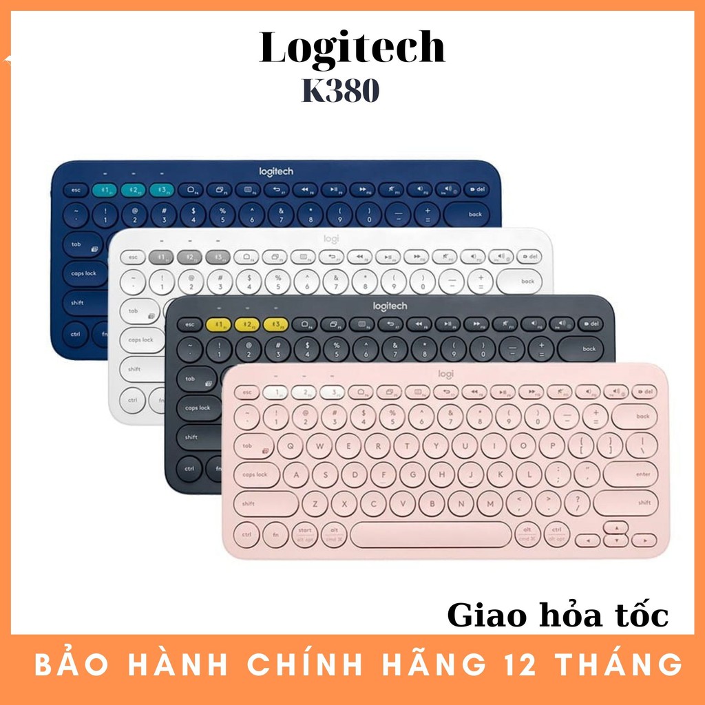 Bàn Phím Bluetooth Logitech K380 - Hàng chính hãng bảo hành 12 tháng