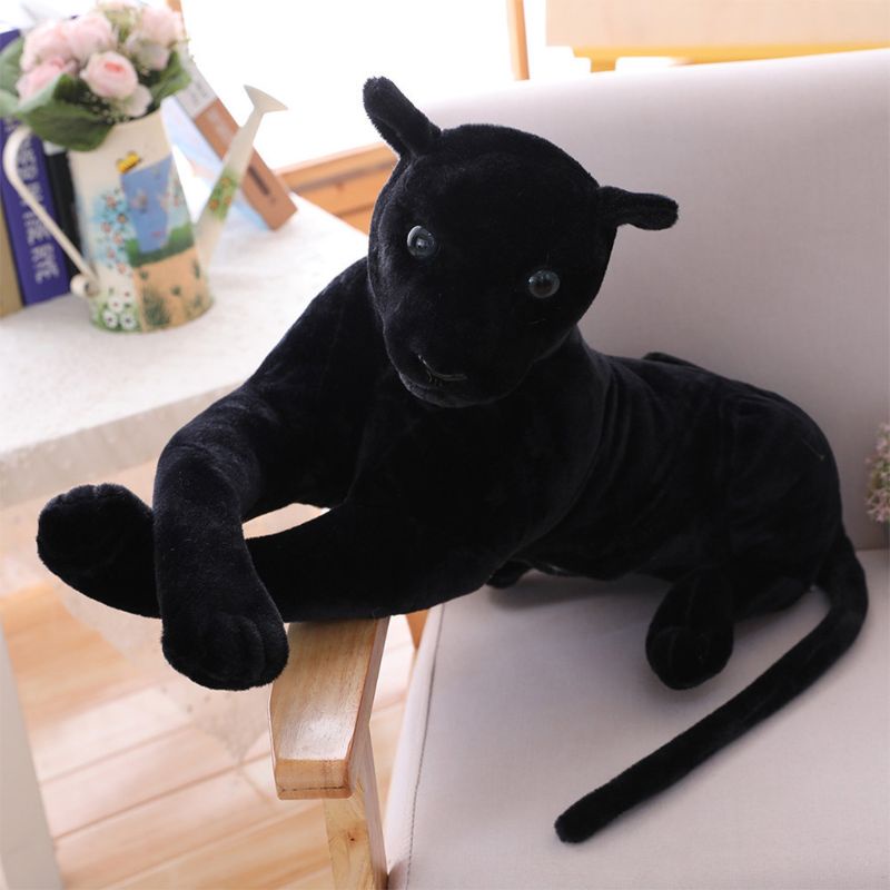 [PC] Búp Bê Báo Đen Nhồi Bông Trang Trí Giường Ngủ / Ghế Sofa Thư Giãn Phục Sinh Gif