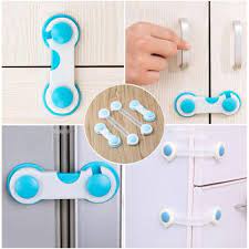 Dây Khóa Cửa Tủ Lạnh, Tủ Quần Áo, Ngăn Kéo - Chốt Cài Tủ Lạnh An Toàn