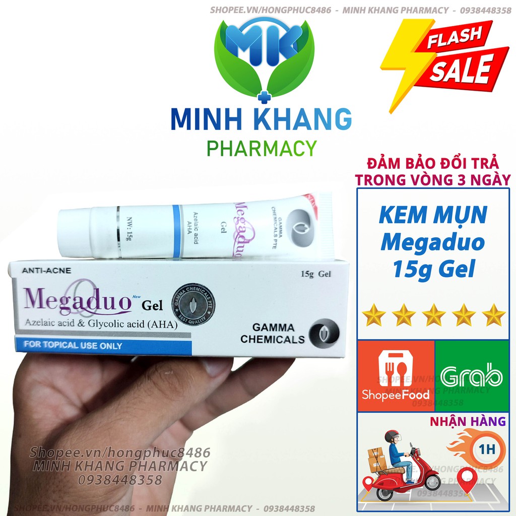 Megaduo Gel New 15g - Gel Giảm Mụn Và Thâm Mụn Minh Khang Pharmacy