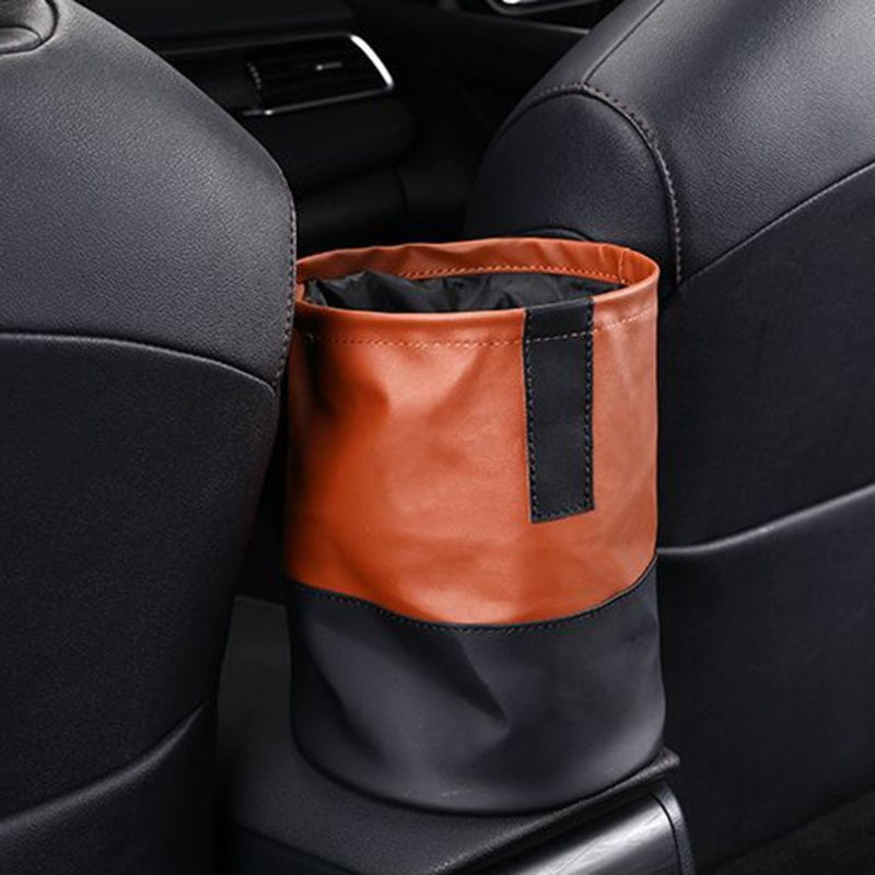 Rox Thùng Rác Da Chống Thấm Nước Có Thể Gấp Gọn Tiện Dụng Cho Xe Hơi