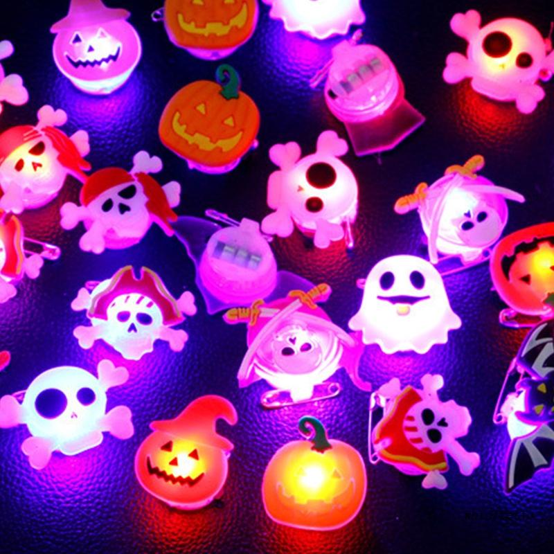 Nhẫn Đèn Led Phát Sáng Dùng Trang Trí Halloween / Giáng Sinh