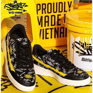 [HÀNG XỊN SÒ GIÁ LÒ RÒ] Giày Thể Thao Nam Biti's Hunter Street VietMax Culture Black Wall DSMH02500DEN (Đen)