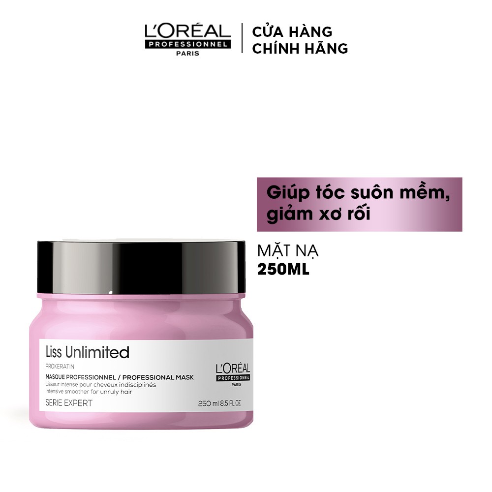 Dầu gội + Hấp dầu, Tinh dầu giúp nuôi dưỡng tóc suôn mềm và giảm xơ rối Liss Unlimited 300ml I 250ml I 125ml