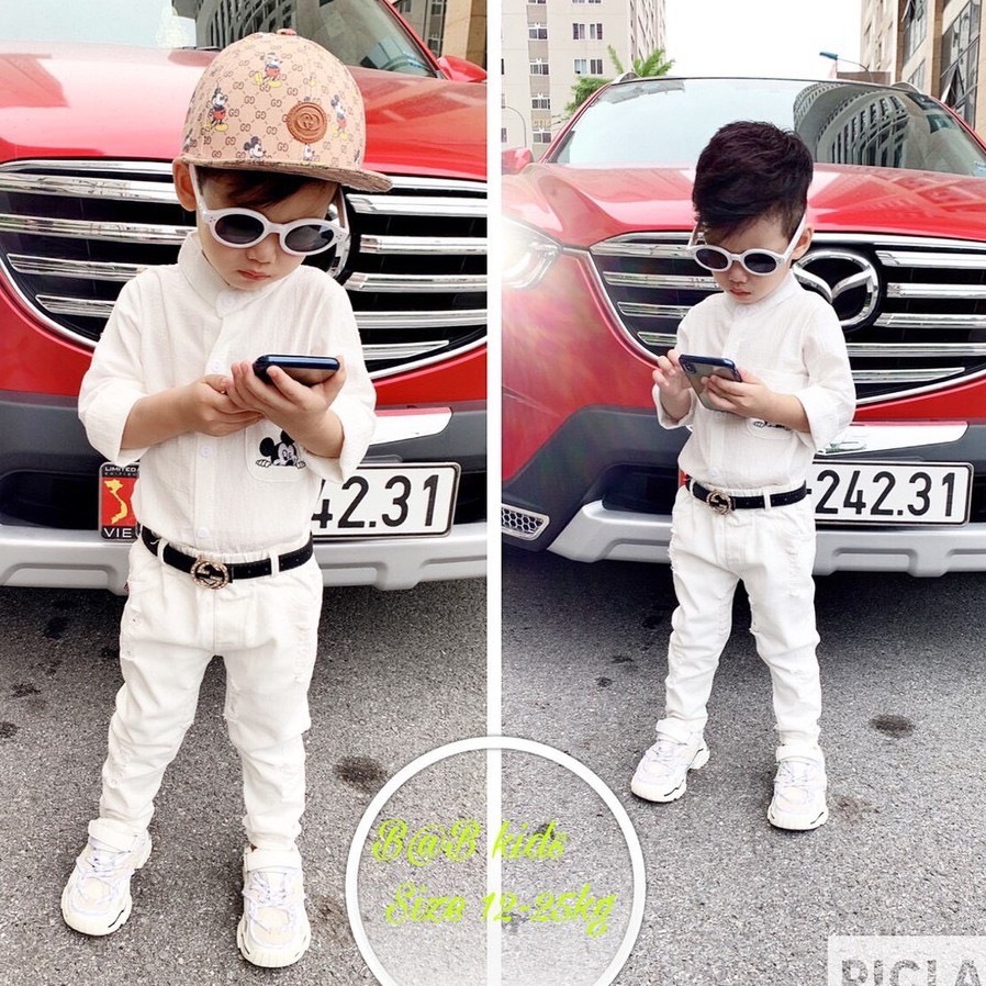 Quần Kaki Co giãn Cho Bé Trai, Bé Gái