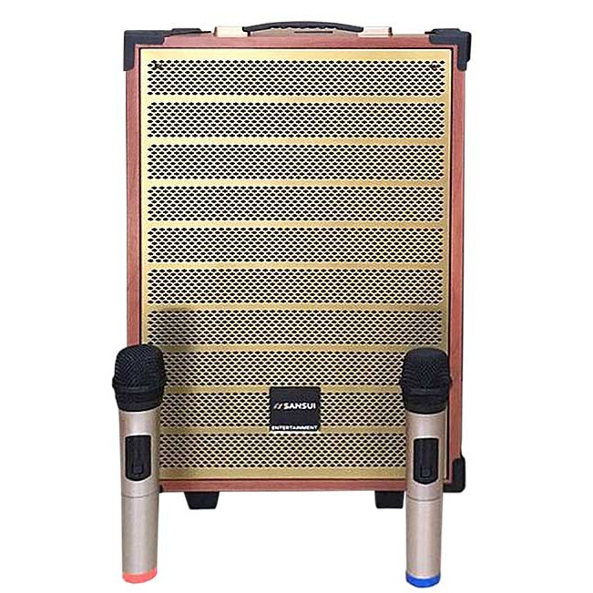 Loa kéo Sansui SG2-18, loa gỗ dùng chơi nhạc & hát karaoke qua kết nối bluetooth chất lượng