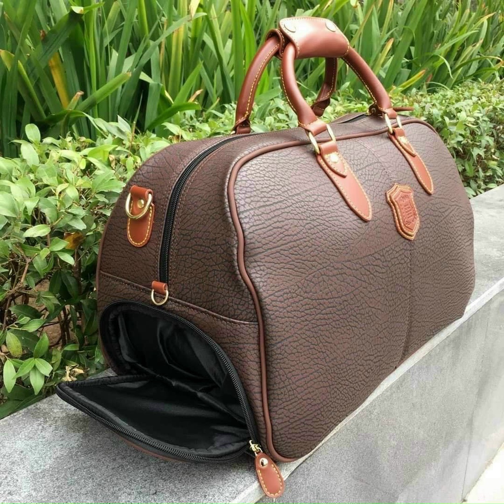 Túi quần áo golf - Honma, chất liệu da bò nhập khẩu, ngăn chứa đồ rộng rãi, có ngăn đựng giày Honma golf bag