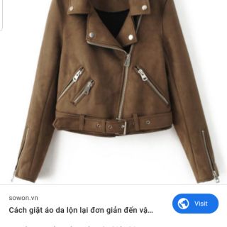 Áo da lộn áo da lộn áo da lộn