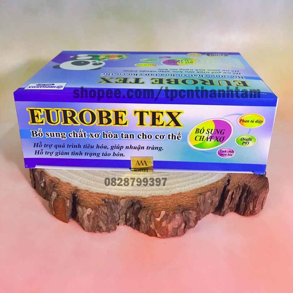 Siro ống EUROBE TEX bổ sung chất xơ, hỗ trợ tiêu hóa, giảm táo bón - HỘP 20 ỐNG