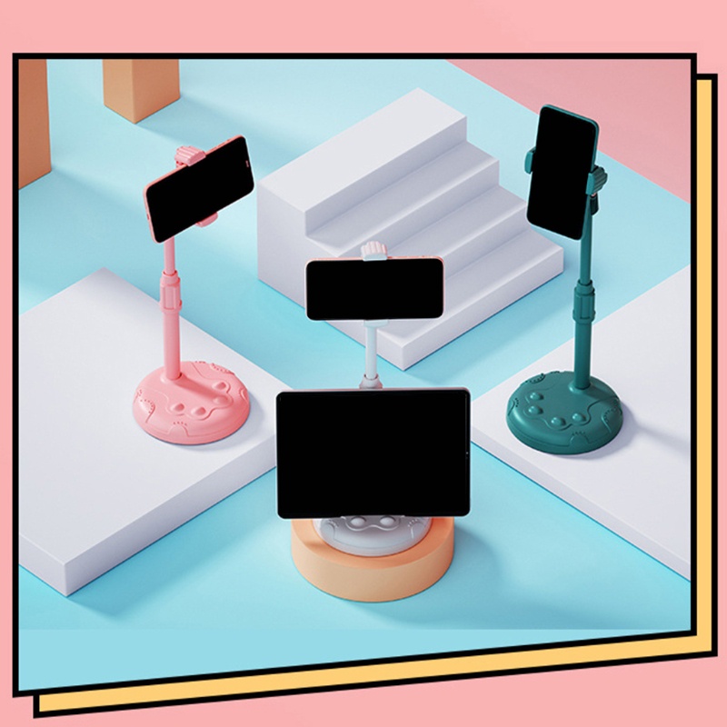 Giá Đỡ Điện Thoại Mini Hình Chân Mèo Màu Trắng / Đen / Hồng Tùy Chỉnh Tiện Dụng