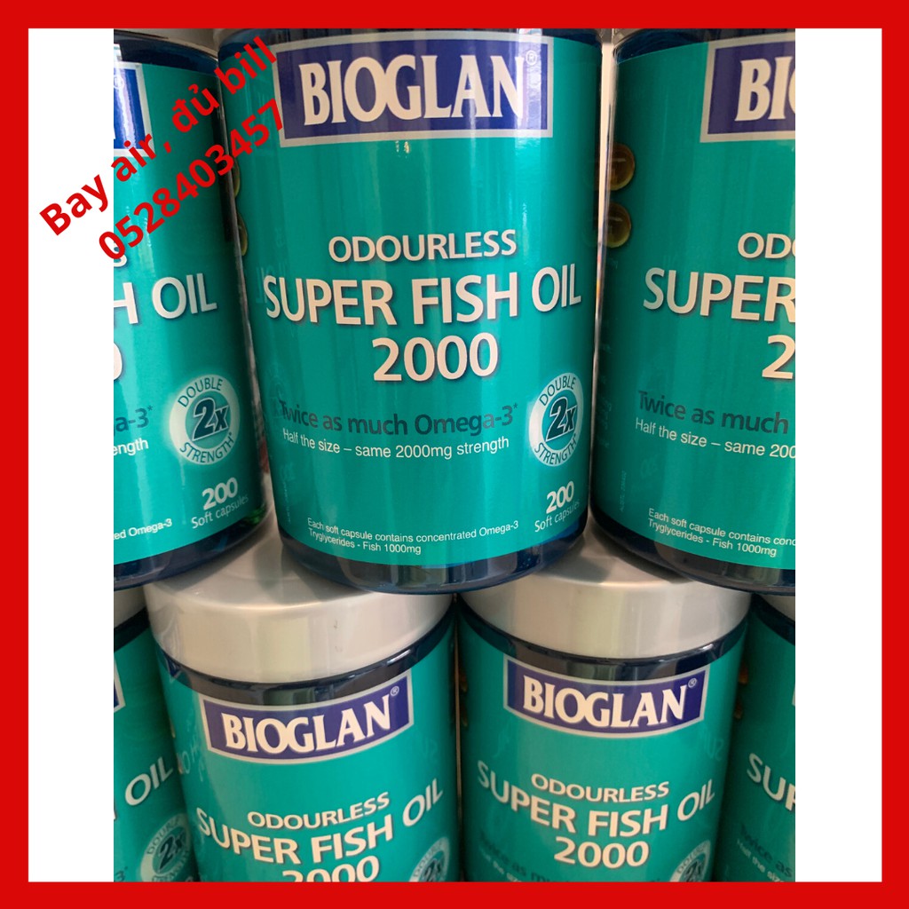 đủ Bill Date 10 22 Sieu Dầu Ca Khong Mui Bioglan Super Fish Oil 00mg 0 Vien Của Uc Gia Thang 12
