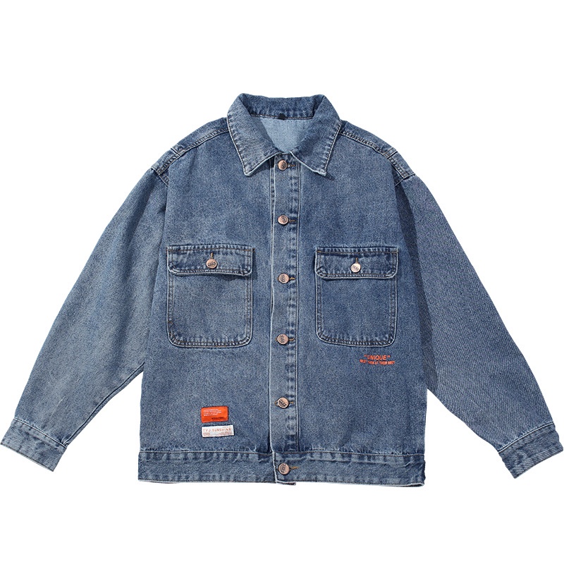 Áo khoác jeans nam phong cách hàn quốc