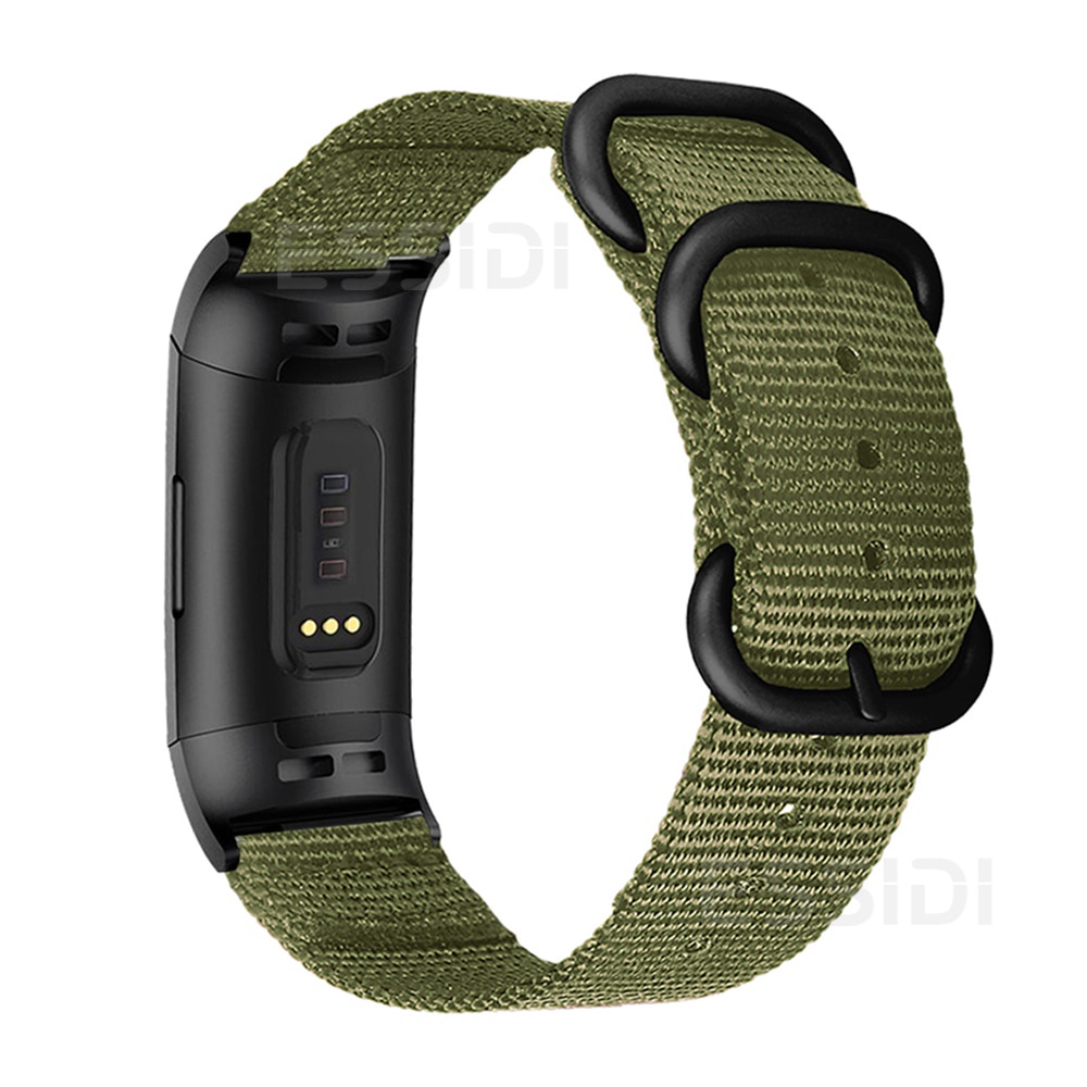Dây Đeo Thay Thế Bằng Nylon Cho Đồng Hồ Fitbit Charge 5 4 3 2 3 4 se