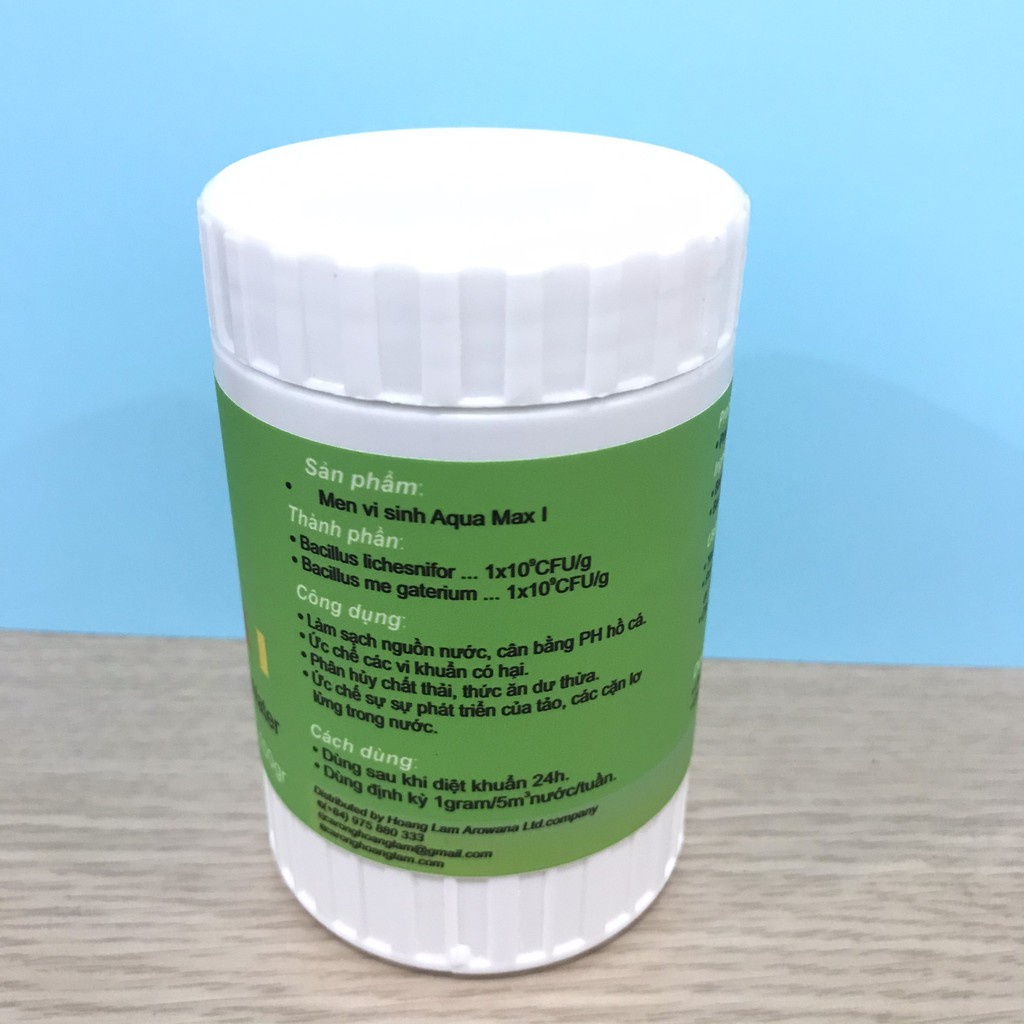 Men Vi Sinh Cao Cấp AQUA MAX I - Giúp Hồ Cá Mau Trong, Xử Lý Tanh Hôi, Cân Bằng PH