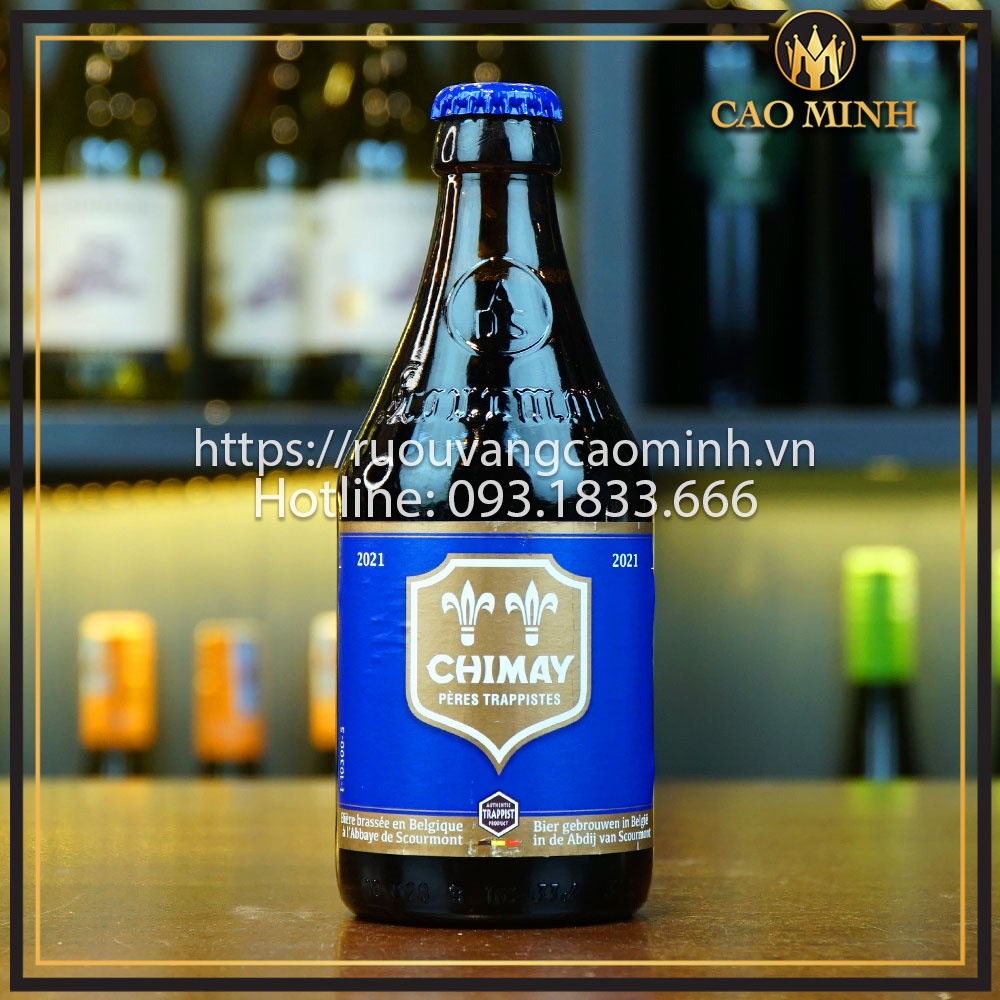 Bia Chimay Xanh 9% Chai 330ml Nhập Khẩu Bỉ