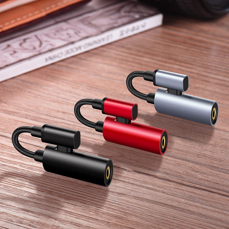 Cáp chuyển đổi từ USP Type-C sang USB Type-C + Audio 3.5mm Hoco LS19 - Hãng phân phối chính thức