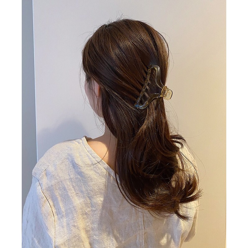 Kẹp tóc càng cua trong suốt mẫu mới hottrent