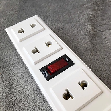 Ổ cắm chịu nhiệt điện quang ,6 lỗ - dây dài 2 mét,5 mét