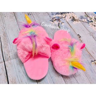 Dép lông unicorn dép đi trong nhà dễ thương