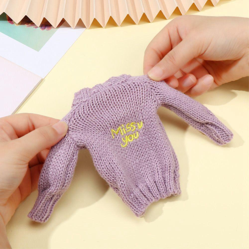 LUOL 1 Bộ Áo Sweater + Quần Jeans In Hoa Cho Búp Bê Tỉ Lệ 1 / 6