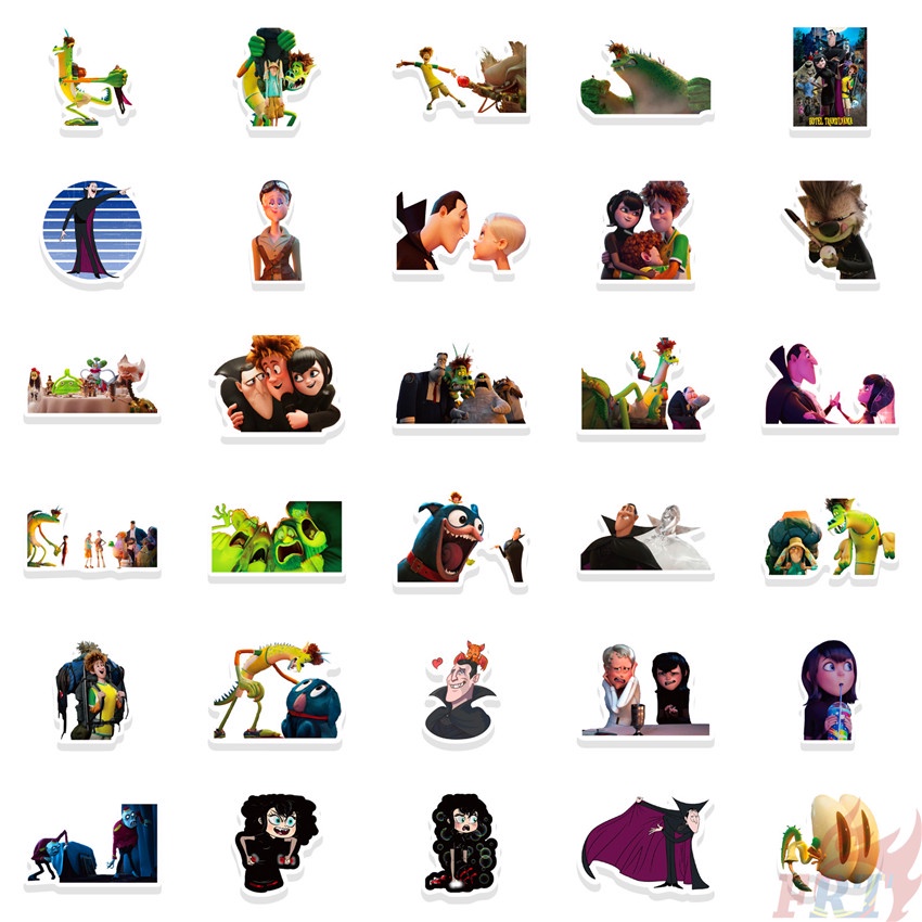 110Pcs/Set ❉ Hotel Transylvania Series A Stickers ❉ DIY Fashion Luggage Laptop Skateboard Decals Doodle Stickers
