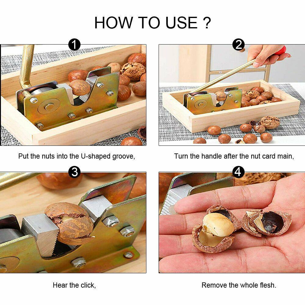 Dụng Cụ Mở Vỏ Hạt Bằng Tay Với Tay Cầm Dài KENT1|Dụng Cụ Mở Nắp Chai Đa Năng Tiện Lợi
