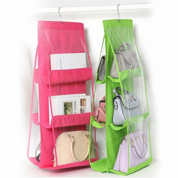 Túi treo túi cách 6 ngăn tiện dụng đựng túi xách hoặc giày