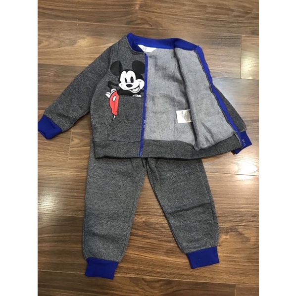 Bộ nỉ micky xuất bé trai