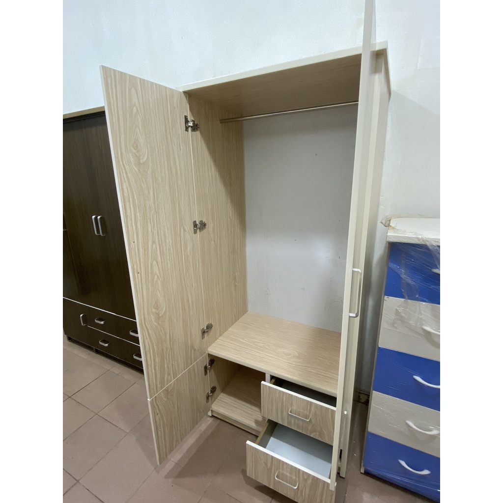 Tủ quần áo nhựa Đài Loan 2 cánh lớn – Nội thất Thành Công