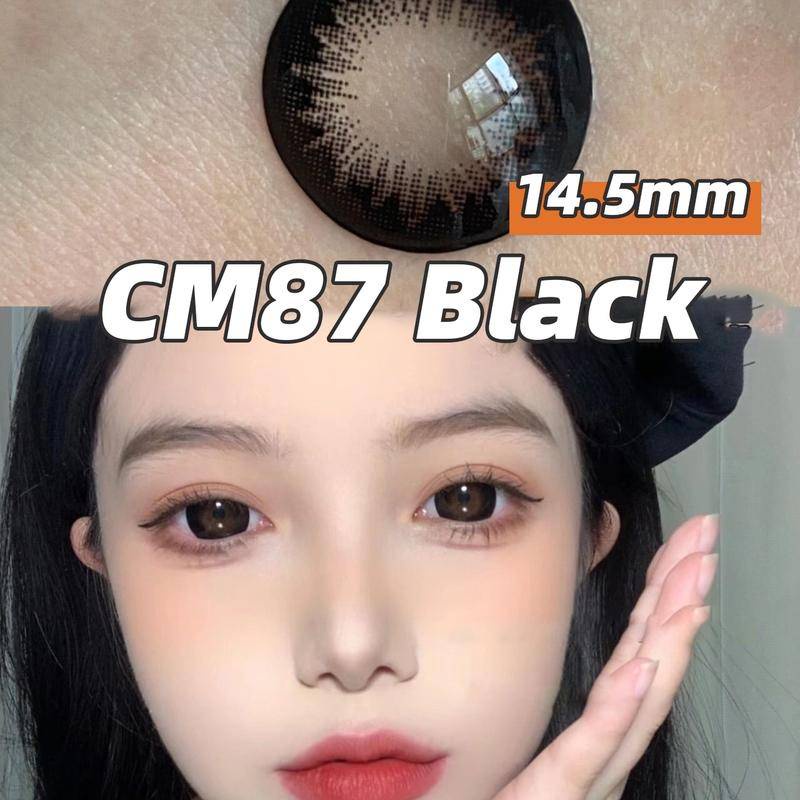 O2Girl cửa hàng flagship lens cận 2 miếng kính áp tròng màu đen cà phê nâu đường kính lớn tự nhiên năm ném nữ 14,5mm kính cận tiếp xúc sinh viên không phải Nhật Bản ném trang điểm mỹ phẩm sản phẩm lens mắt