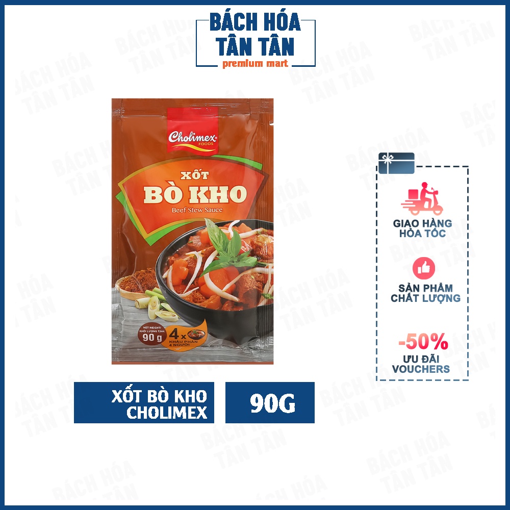 Xốt bò kho Cholimex, gói 90g