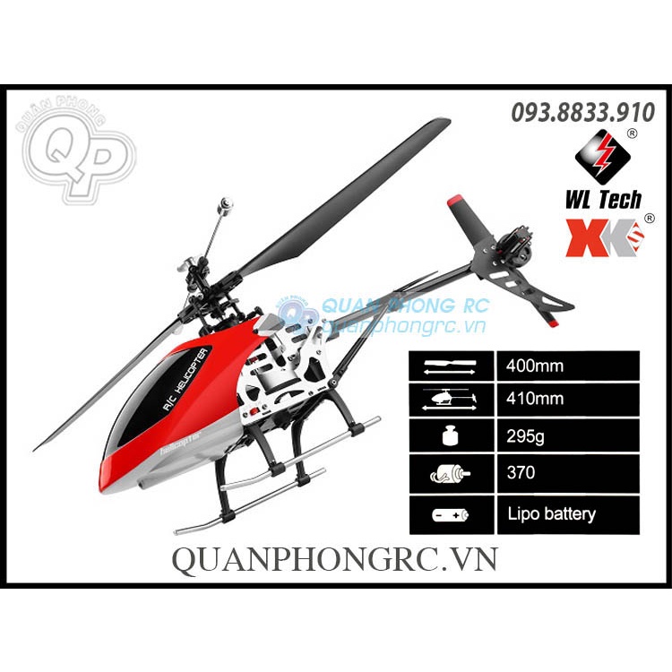 Máy Bay Trực Thăng WLtoys XK V912-A RC Helicopter 4CH 2.4Ghz Fixed Height Helicopter RTF