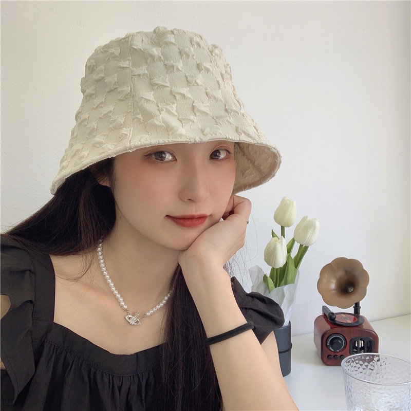 Mũ Bucket Che Nắng Mùa Hè Che Mặt Hình Quả Bong Bóng In Họa Tiết Bong Bóng Tinh Tế Phong Cách Nhật Bản Tinh Tế Cho Nữ
