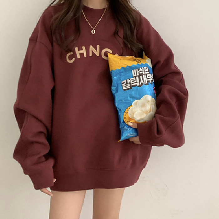 Áo Sweater In Chữ Phong Cách Hàn Quốc Xinh Xắn Cho Nữ | BigBuy360 - bigbuy360.vn