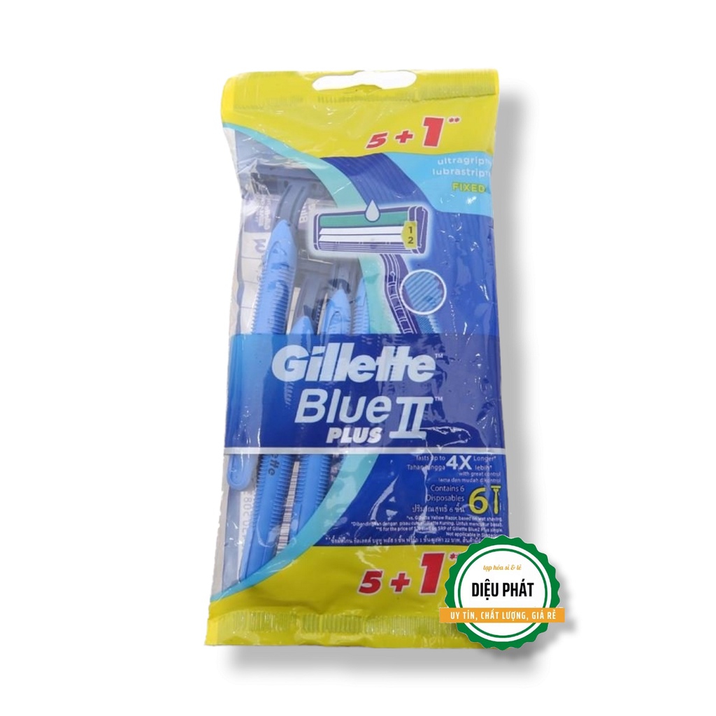 ⚡️ Dao Cạo Gillette Blue II Plus 2 Lưỡi Gói 5+1