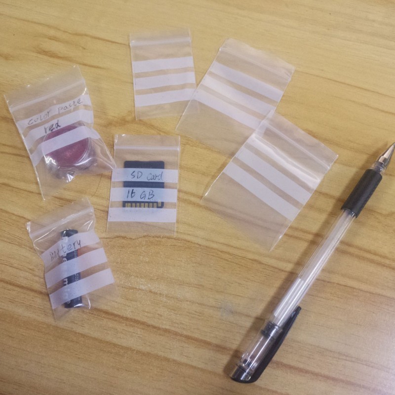 Set 100 Túi Zip Nhựa Nhỏ Có Thể Tái Sử Dụng