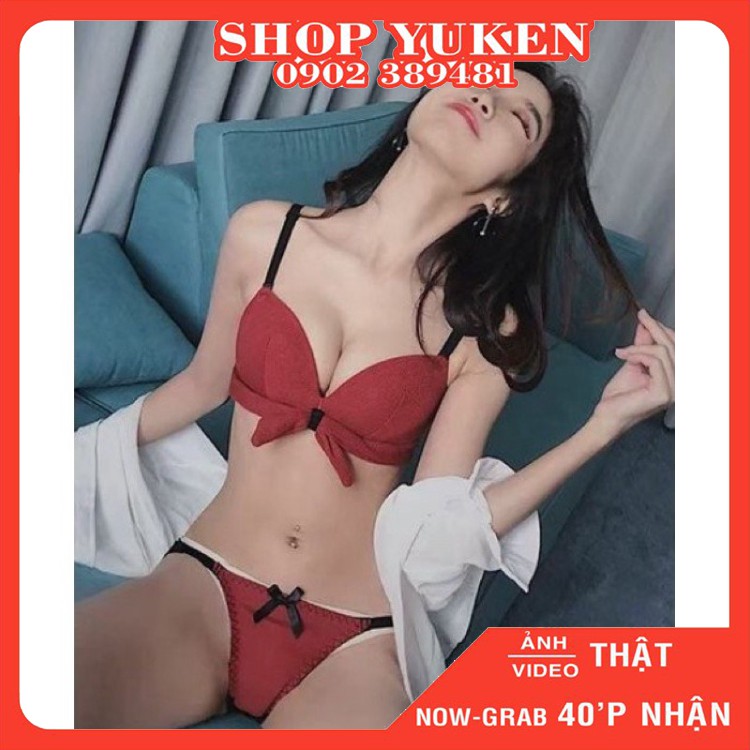 ♥️ Shop Uy Tín ♥️ [ Đồ Lót Nữ] Sét Bộ Đồ Lót Nơ Mút Dày Kute  Ôm Và nâng Ngực