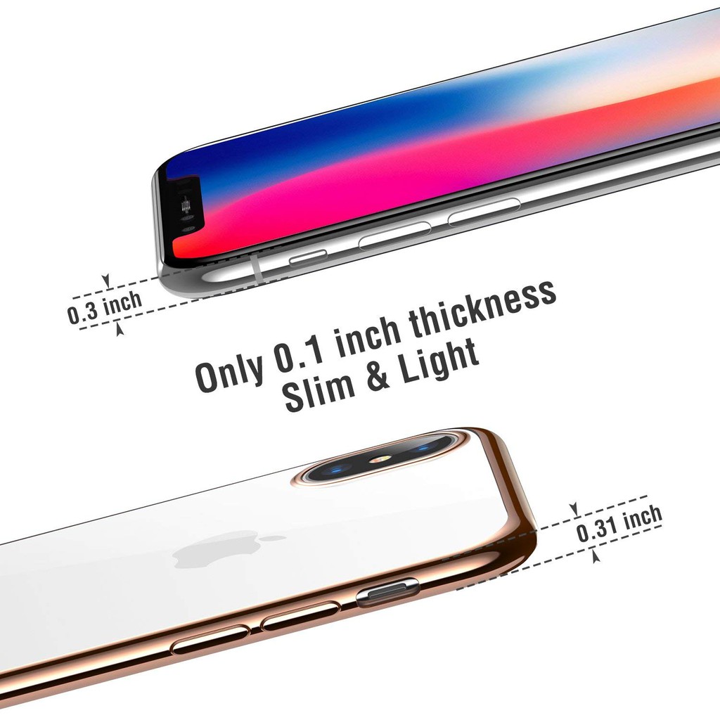 Ốp lưng TPU mềm trong suốt siêu mỏng mạ chrome cho IPHONE6 7 8P XS MAX XS XR 11 12 13 Pro max 13 12 Pro Ốp điện thoại