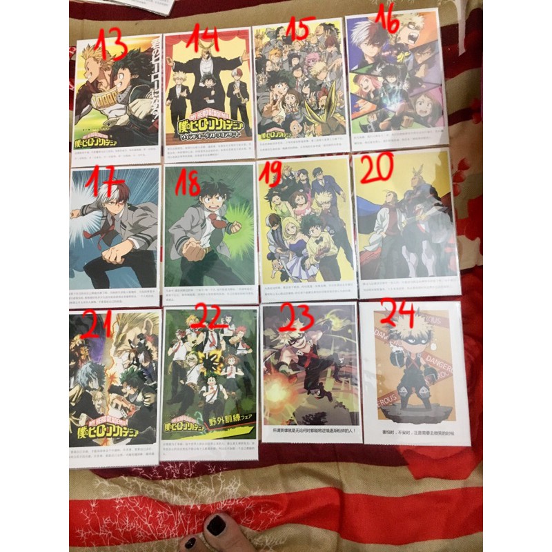 Postcard My Hero Academia 2 (Học viện siêu anh hùng)