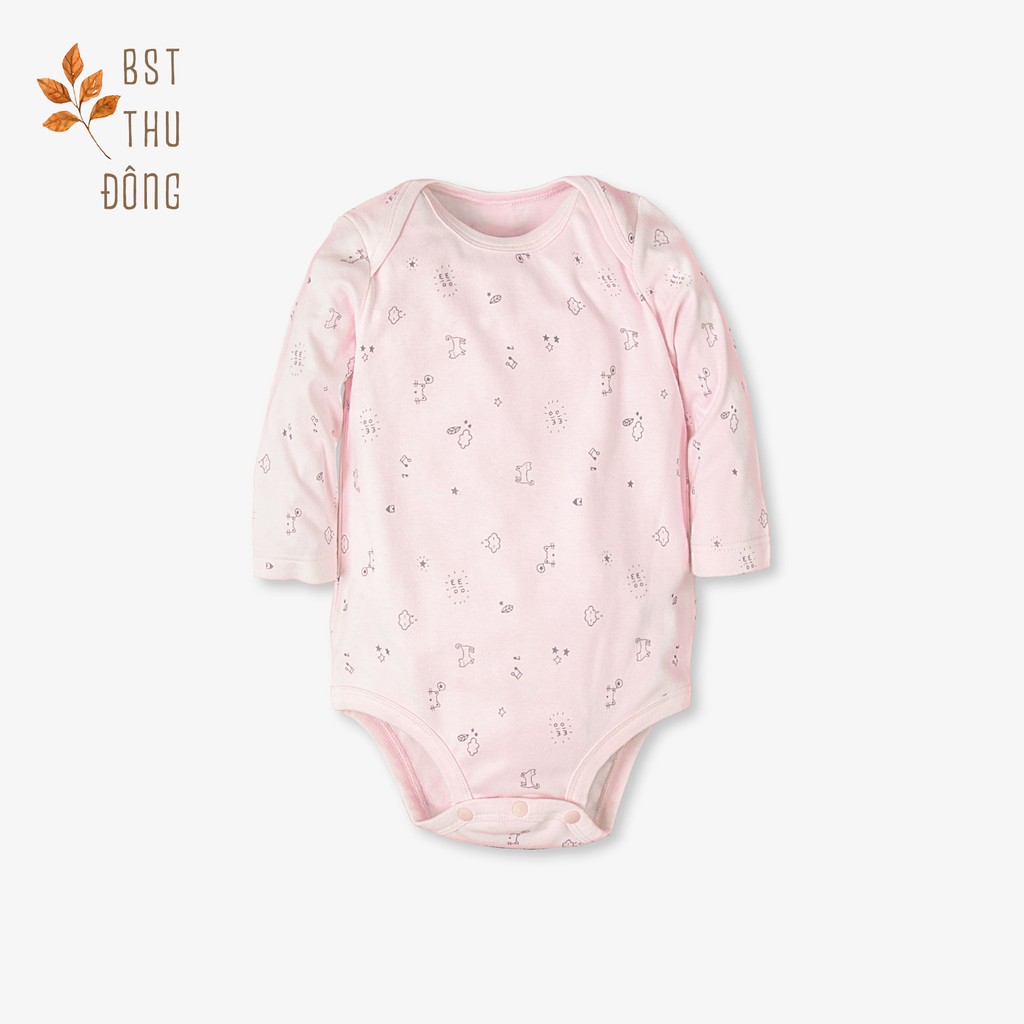 Bodysuit Tay Dài Mèo Mây Dày-Miomio-từ 0-12 tháng