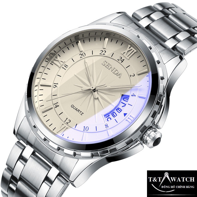 [SIÊU ĐẸP] ĐỒNG HỒ NAM SENDA 8026 DÂY THÉP CHÍNH HÃNG-THIẾT KẾ SANG TRỌNG | BigBuy360 - bigbuy360.vn