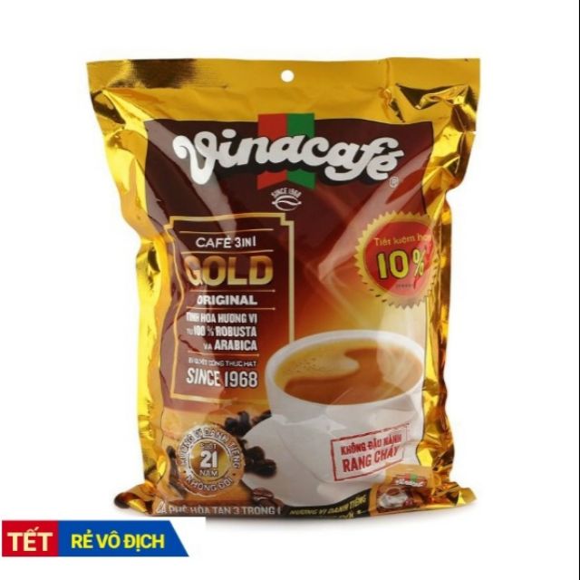 Vinacafe cafe 3in1 gold bịch 24 gói ×20g